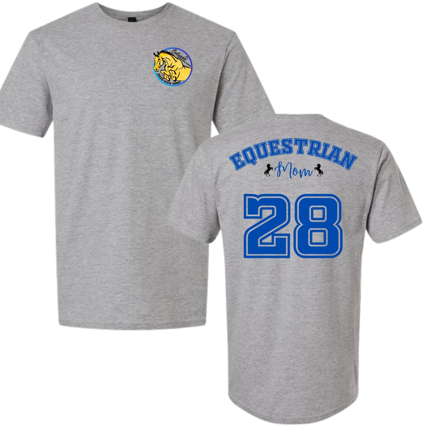 BEC Equestrian Mom T-shirt with number image 1